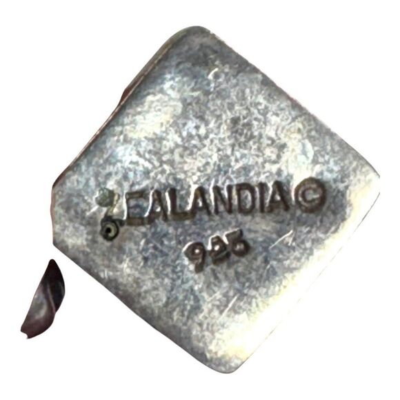 Vintage Zealandia 925 Sterling Silver Sea Turtle Dangle Earring Resin Inlay Post - Picture 6 of 6